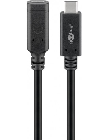 Przedłużacz USB-C™ USB 3.2 generacja 2, 1 m, czarny