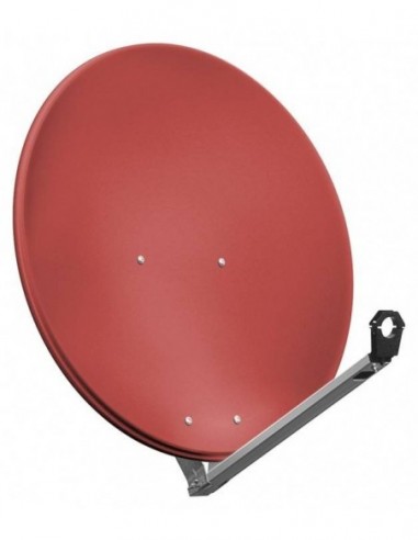 Aluminiowa antena satelitarna, czerwona, 80 cm