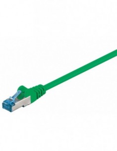 RB-LAN Patchcord S/FTP (PiMF) LSZH zielony Cat.6a, 1.0m