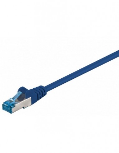RB-LAN Patchcord S/FTP (PiMF) LSZH niebieski Cat.6a, 1.0m