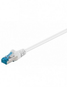 RB-LAN Patchcord S/FTP (PiMF) LSZH biały Cat.6a, 0.25m