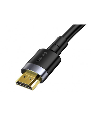 BASEUS Kabel 2.0 HDMI 5m Cafule, 4K, 3D (CADKLF-H01) Czarno-Szary