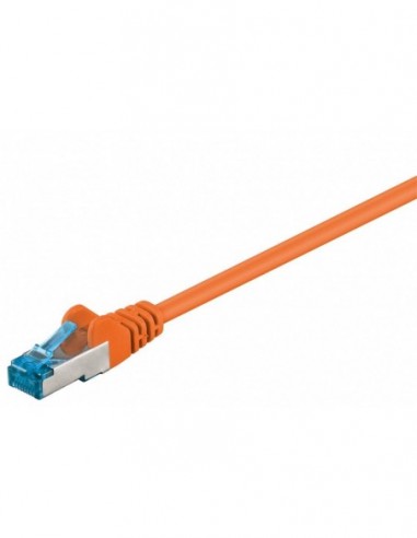 RB-LAN Patchcord S/FTP (PiMF) LSZH pomarańczowy Cat.6a, 1.0m