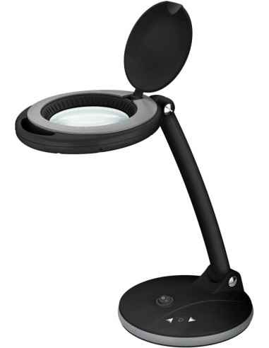 Lampa lupa LED z podstawa, 6 W, czarny