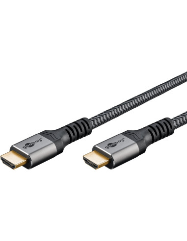 Przewód HDMI™ o dużej szybkości transmisji z Ethernetem, 15 m, Sharkskin Grey - Długość kabla 15 m
