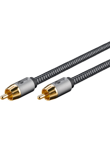 Kabel mono RCA, 2 m, Sharkskin Grey - Długość kabla 2 m