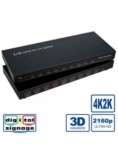 ROLINE HDMI Splitter 4K 8-portowy