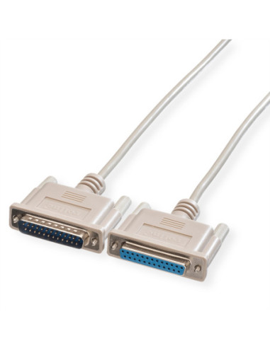 Kabel ROLINE RS232 D25 M/F, 4,5 m