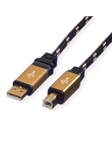 Kabel ROLINE GOLD USB 2.0, typ A-B, 1,8 m