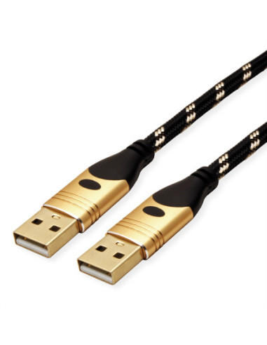 Kabel ROLINE GOLD USB 2.0, typ A - A, M/M, 1,8 m