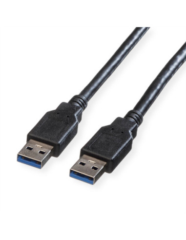 Kabel ROLINE USB 3.2 Gen 1, typ A-A, czarny, 3 m