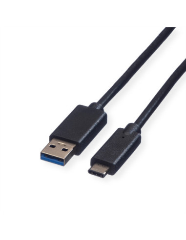 Kabel ROLINE USB 3.2 Gen 1, A-C, M/M, czarny, 0,5 m