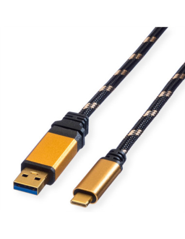 Kabel ROLINE GOLD USB 3.2 Gen 1, A-C, M/M, 0,5 m
