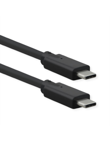Kabel ROLINE USB 3.2 Gen 2x2, Emark, C-C, M/M, 20Gbit/s, 100W, zwart, 1,5 m