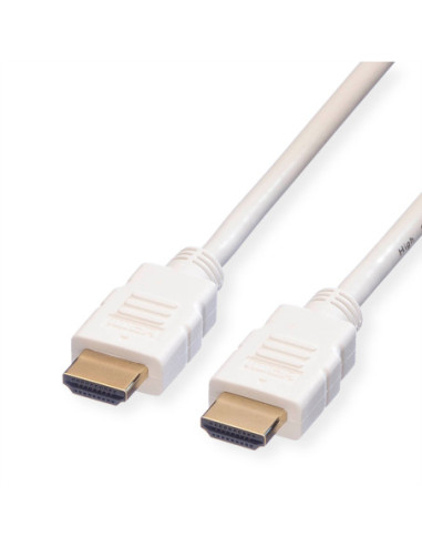 Kabel ROLINE HDMI High Speed z Ethernetem, biały, 2 m