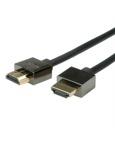 ROLINE Kabel do notebooka HDMI High Speed z Ethernet M/M, czarny, 1 m