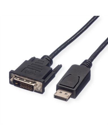 ROLINE Kabel DisplayPort męski DP - DVI męski (24+1), czarny, 5 m