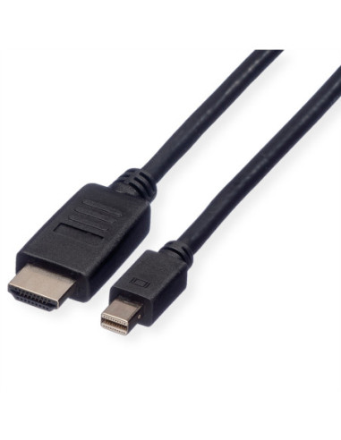 Kabel ROLINE Mini DisplayPort, Mini DP - HDMI, M/M, skręcany, 4,5 m