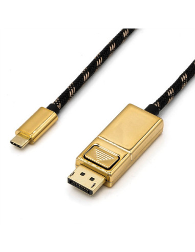 Kabel adaptera ROLINE GOLD USB typu C - DisplayPort, v1.2, M/M, 1 m
