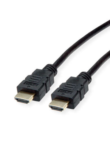 Kabel ROLINE HDMI High Speed z Ethernet, TPE, czarny, 1 m
