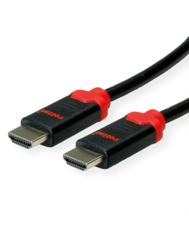 Kabel ROLINE 10K HDMI Ultra High Speed, M/M, zwart, 1 m