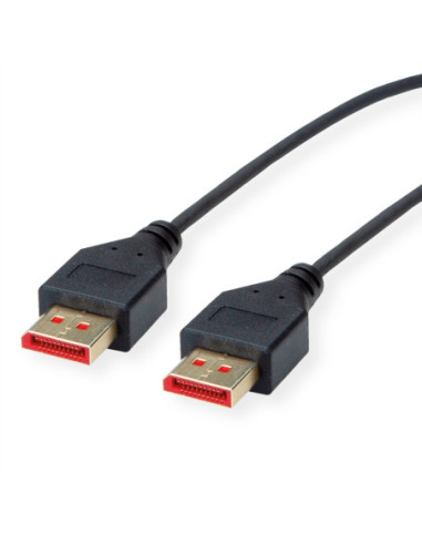 ROLINE Kabel DisplayPort, DP v1.4, M/M, DUN, czarny, 1,5 m