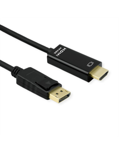 ROLINE Kabel DisplayPort DP - UHDTV, cienki, M/M, czarny, 2 m