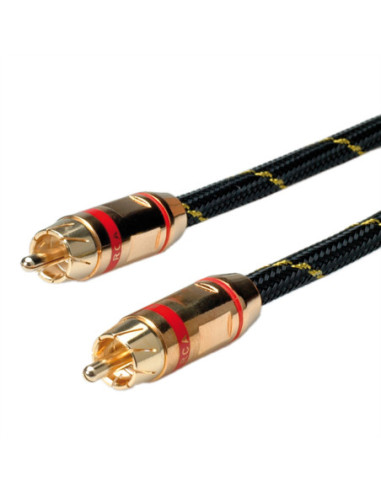 ROLINE GOLD Tulp cable. simplex M/M, Rood, 5 m