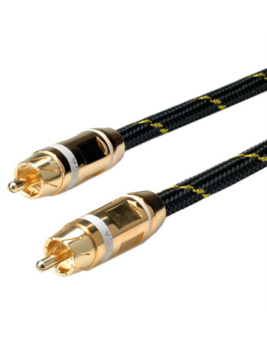 Kabel ROLINE GOLD Tulp. simplex M/M, Wit, 5 m