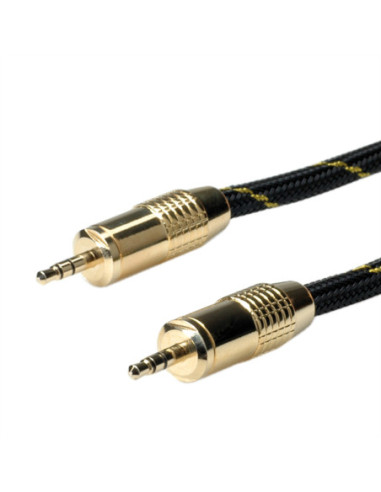 Kabel audio ROLINE GOLD 3,5 mm męski/męski, 10 m