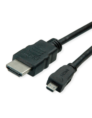 ROLINE GREEN Kabel HDMI High Speed z Ethernetem, HDMI męski - Micro HDMI męski, 2 m