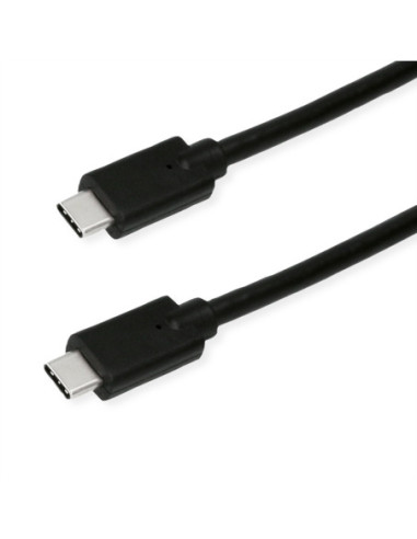 Kabel ROLINE GREEN USB 3.2 Gen 2x2, Emark, C-C, M/M, 20Gbit/s, 100W, zwart, 1 m