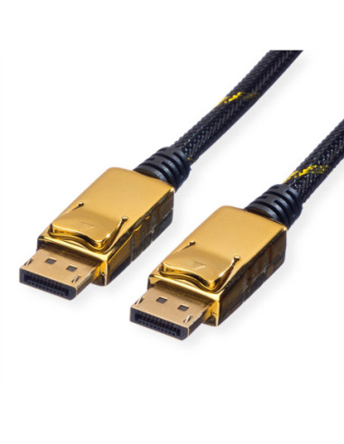 ROLINE GOLD DisplayPort Kabel, DP M/M, Blister detaliczny, 1 m