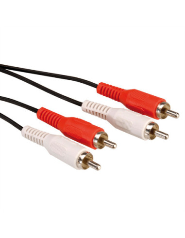 VALUE kabel połączeniowy cinch duplex M/M, 5 m