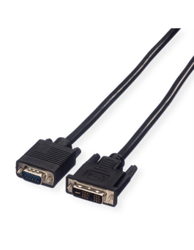 VALUE Kabel do monitora DVI(18+5) / VGA M/M, 2 m