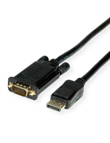 VALUE Kabel DisplayPort - VGA, M / M, zwart, 2 m