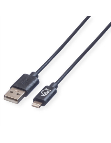 VALUE Kabel USB 2.0 do synchronizacji i ładowania ze złączem Lightning, 1 m