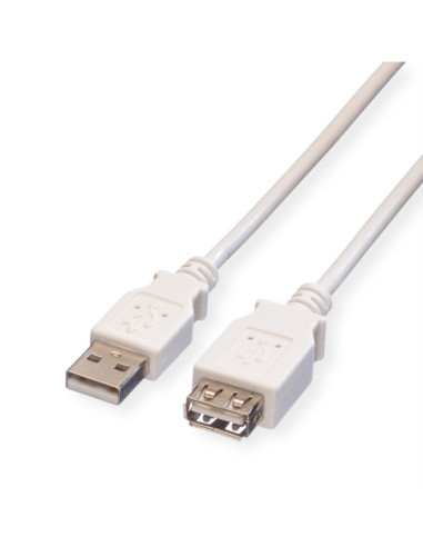VALUE Kabel USB 2.0, typ A-A, M/F, z przewodem, 1,8 m