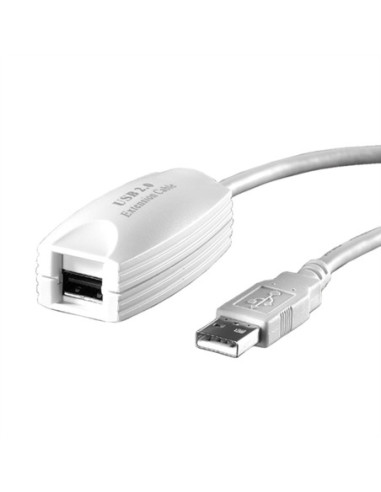 VALUE Przedłużacz USB 2.0, 1 port, biały, 5 m