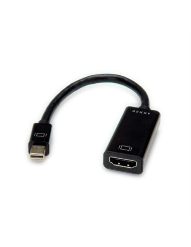 VALUE Adapter Mini DisplayPort - HDMI, v1.2, Mini DP męski - HDMI żeński