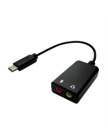 VALUE Adapter USB typu C - 2x 3,5 mm audio, męski/żeński, 0,13 m