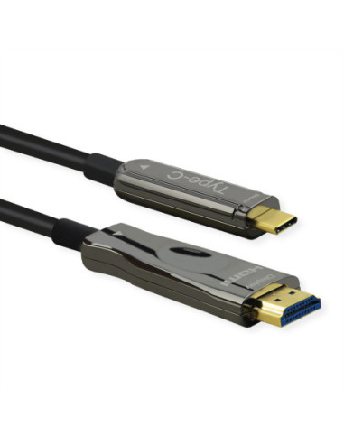 Kabel adaptera ROLINE USB typu C - HDMI (AOC), M/M, 4K60,,30 m