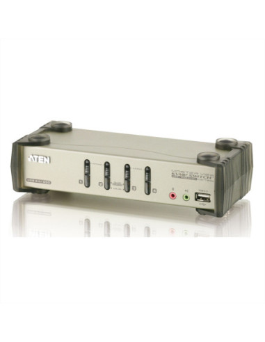 ATEN CS1734B Przełącznik KVM VGA, PS/2-USB, audio, koncentrator USB, 4 porty