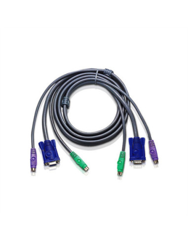 ATEN 2L-5003P/C Kabel KVM PS/2 VGA, szary, 3 m
