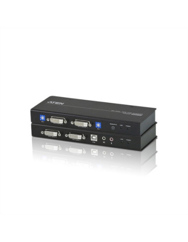 Przedłużacz KVM ATEN CE604, 2x DVI, audio, USB, RS232
