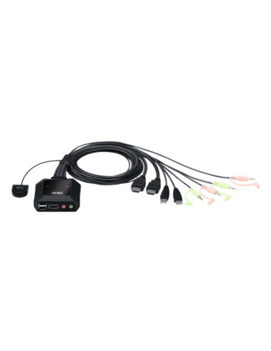 ATEN CS22H 2-portowy przełącznik KVM USB 4K HDMI