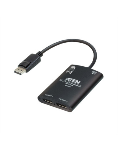 ATEN VS92DP 2-portowy rozgałęźnik True 4K DisplayPort z koncentratorem MST