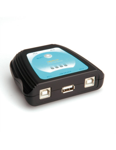VALUE ręczny przełącznik USB 2.0 do drukarek, 4 porty