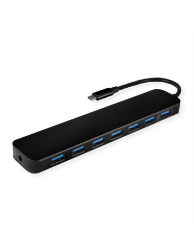 VALUE Hub USB 3.2 Gen 1, 7 portów, kabel połączeniowy typu C