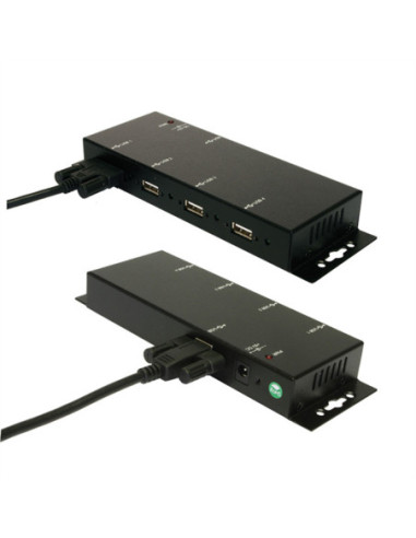 EXSYS EX-1166HMV 4-portowy zewnętrzny koncentrator USB 2.0 metalowy
